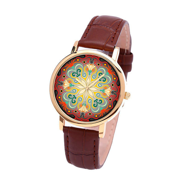 Abstract Flowers Watch