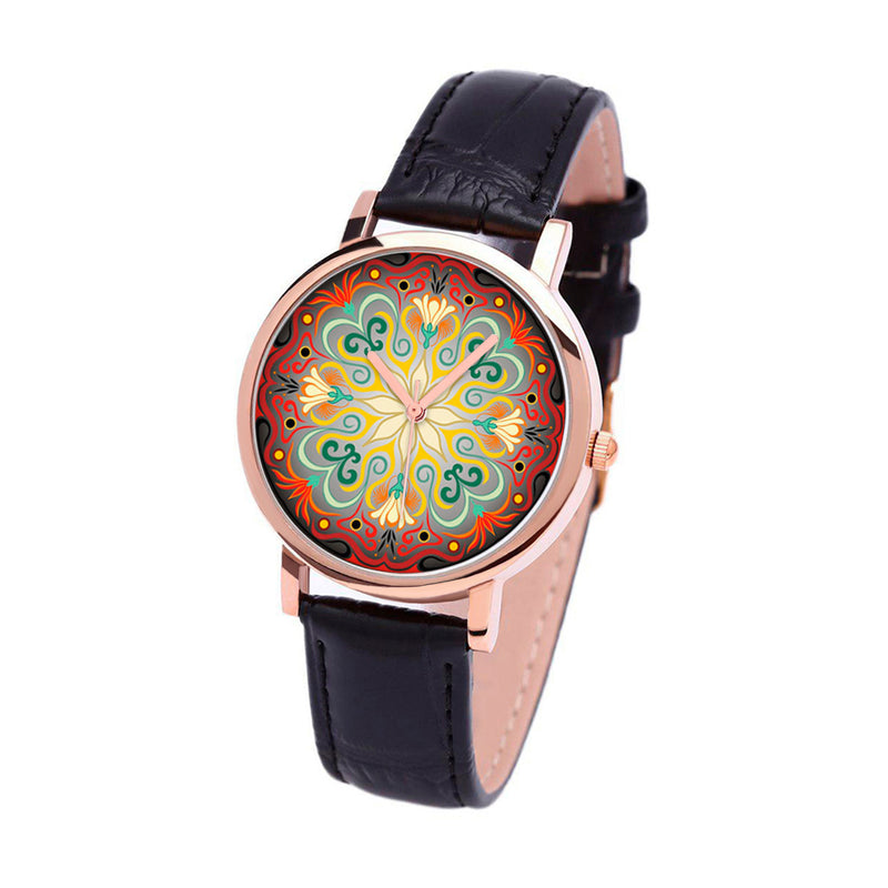 Abstract Flowers Watch