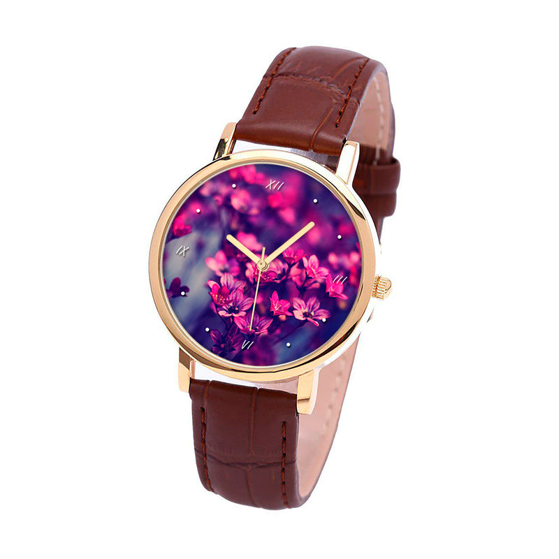 Purple Small Flower Watch