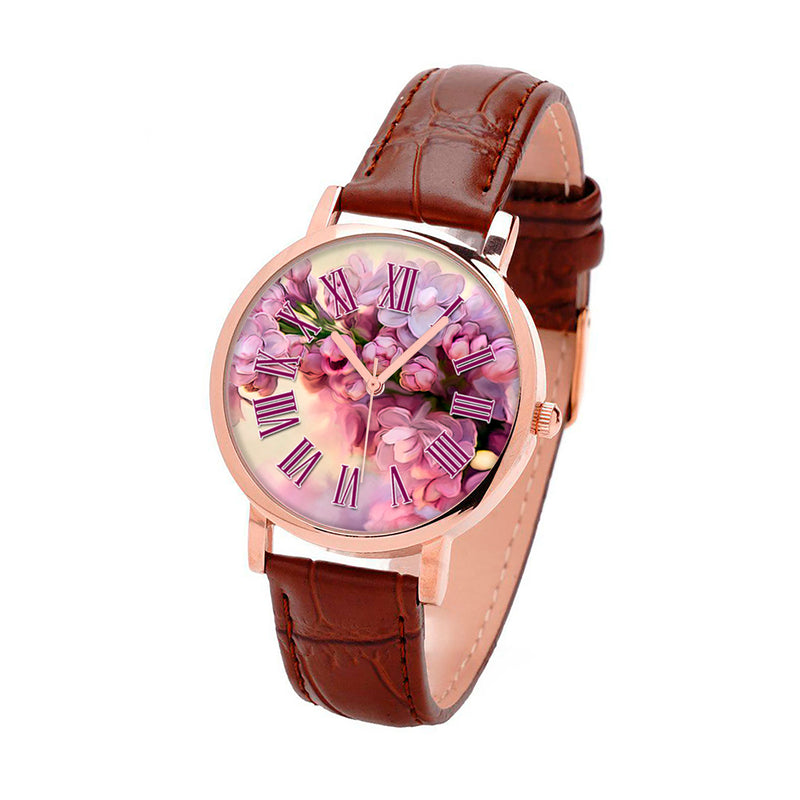 Lilac Flower Watch