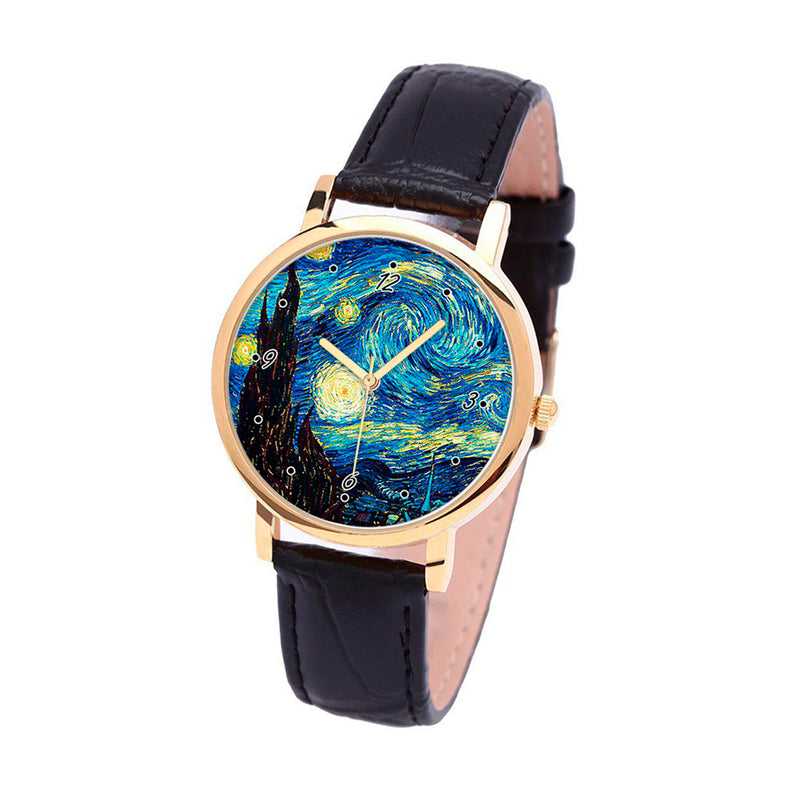 Starry Night Watch - Van Gogh Art Wrist Watch